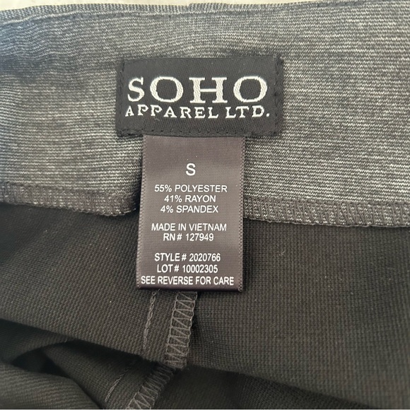 SOHO Apparel Gray/Maroon StretchWrap Skirt - Picture 3 of 3